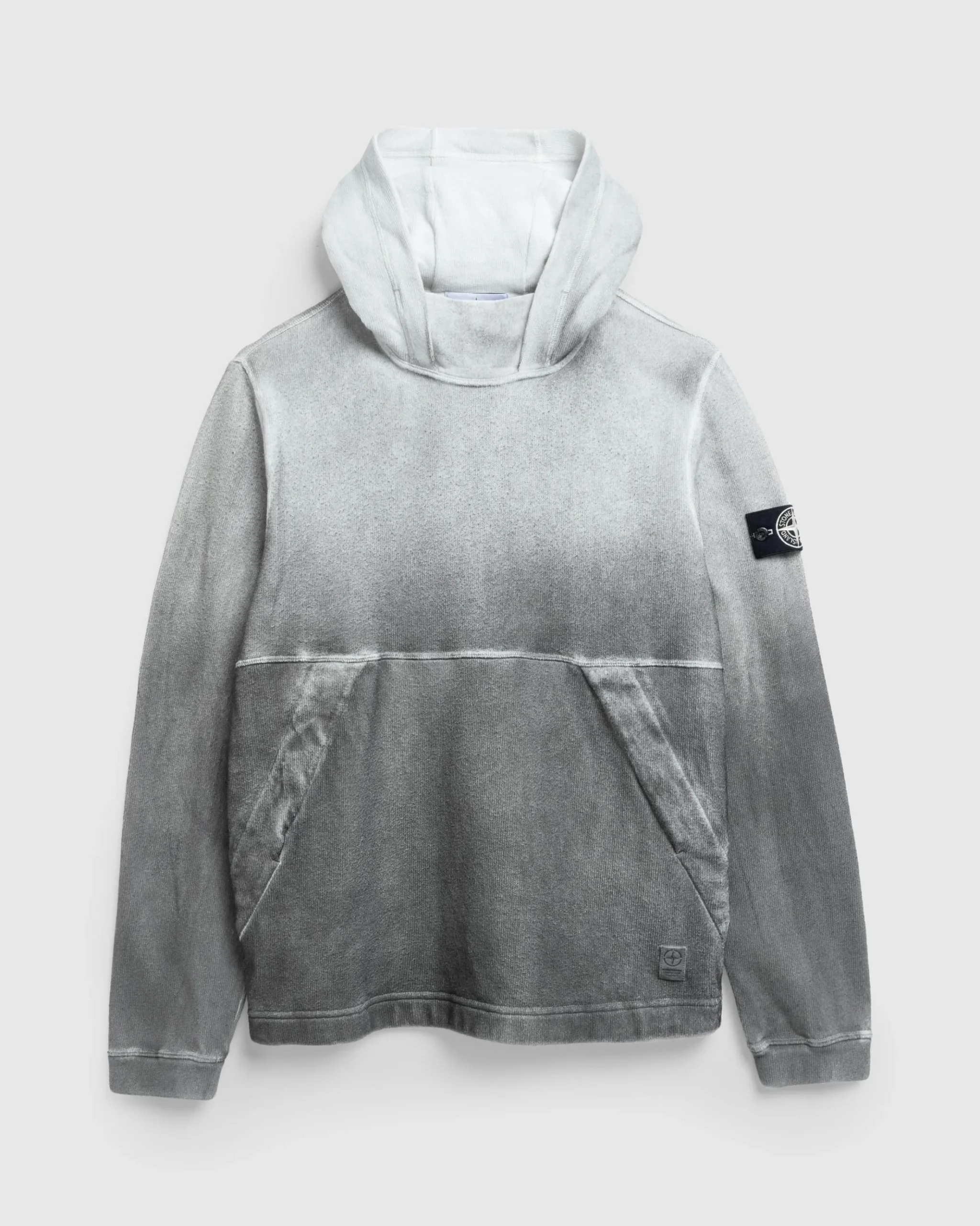 Hot Stone Island Hooded Sweatshirt Lead Grey leadgrey