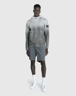 Hot Stone Island Hooded Sweatshirt Lead Grey leadgrey
