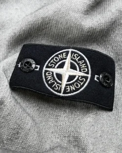 Hot Stone Island Hooded Sweatshirt Lead Grey leadgrey