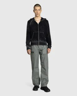 Cheap Acne Studios Hooded Zipper Sweater black