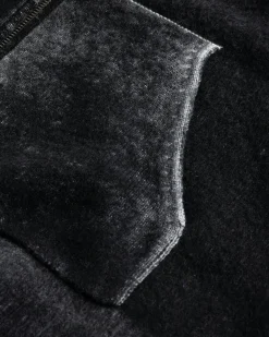 Cheap Acne Studios Hooded Zipper Sweater black