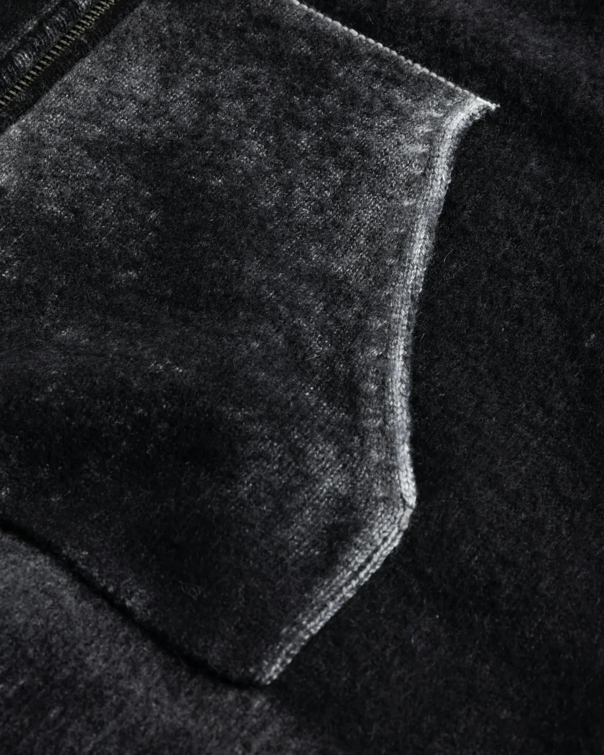 Cheap Acne Studios Hooded Zipper Sweater black