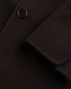 Sale Meta Campania Collective Hugo Long Wool Coat Dark Chocolate Brown darkchocolatebrown