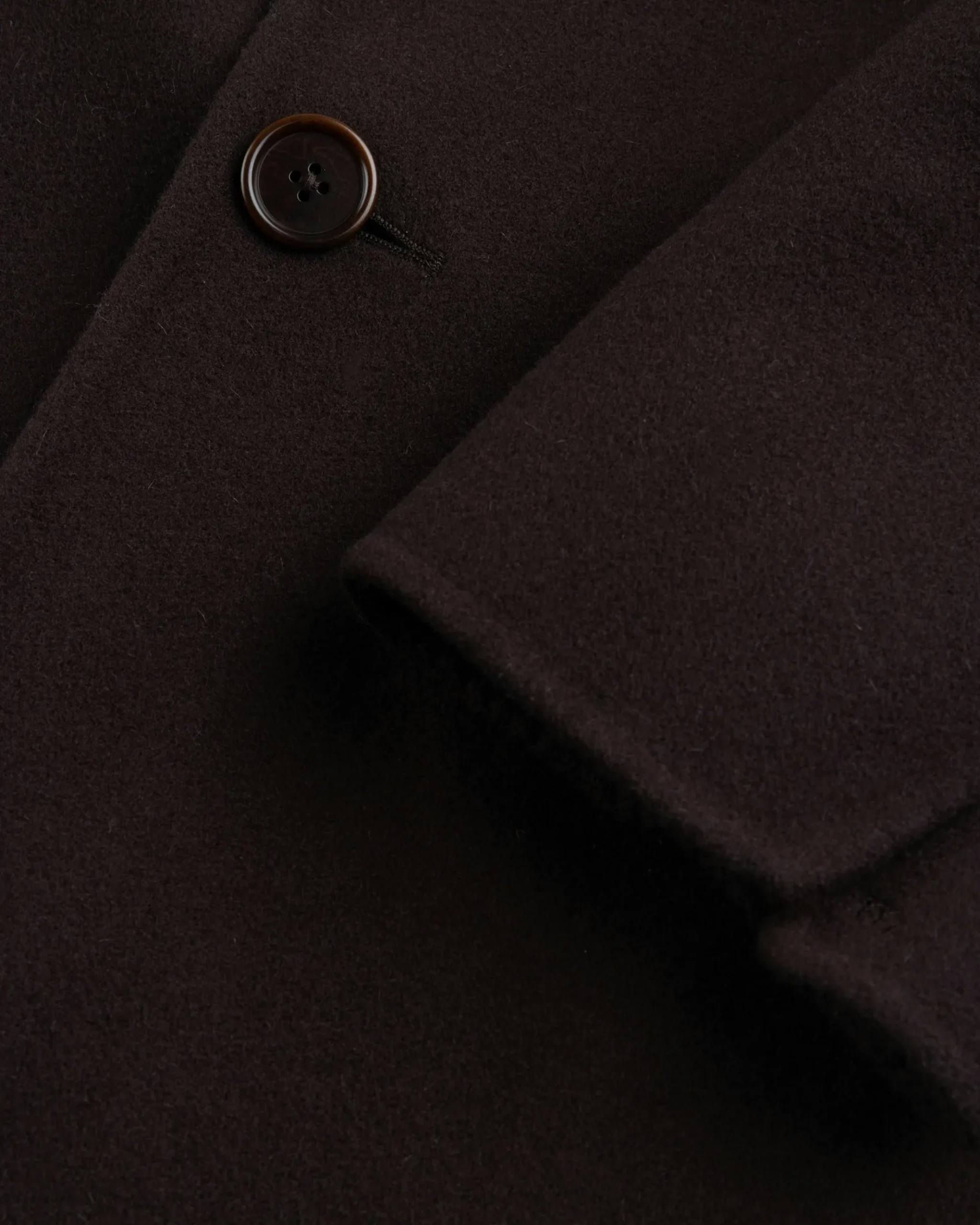 Sale Meta Campania Collective Hugo Long Wool Coat Dark Chocolate Brown darkchocolatebrown