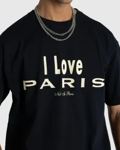 Best Sale Highsnobiety I Love Paris T-Shirt black