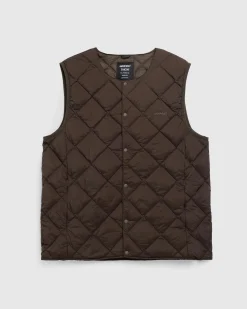 Hot Gramicci Inner Down Vest Dark Brown darkbrown
