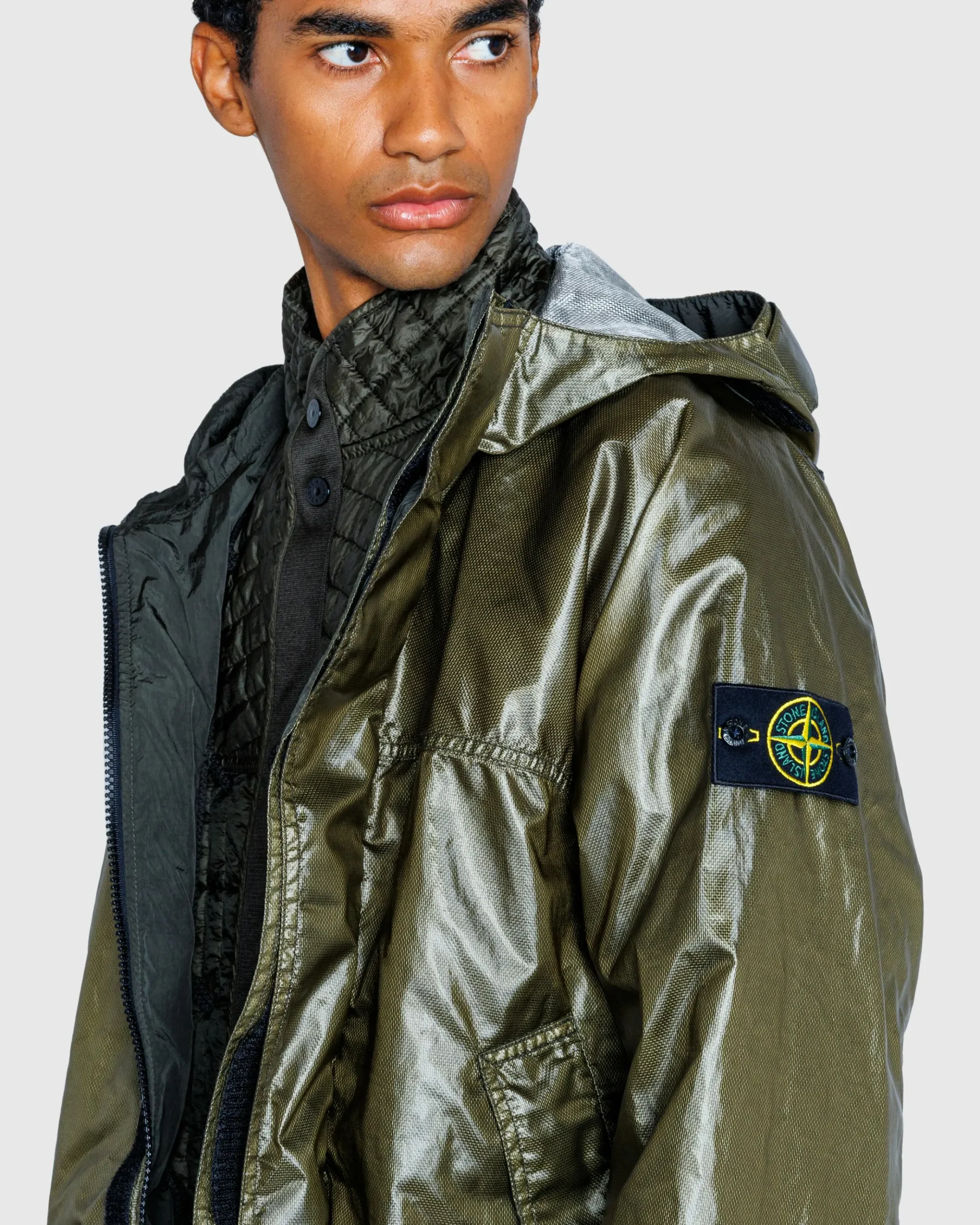 Clearance Stone Island Jacket With Gilet musk