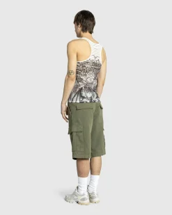 Clearance Jean Paul Gaultier Jersey Tank Top Printed Diablo white/black