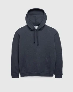 Hot Meta Campania Collective Joseph Jersey Cotton Hoodie Dark Chocolate Melange darkcharcoalmelange