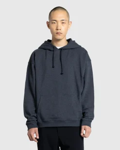 Hot Meta Campania Collective Joseph Jersey Cotton Hoodie Dark Chocolate Melange darkcharcoalmelange