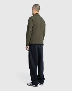 Cheap Meta Campania Collective Julian Selflined Nylon Shirt Jacket Dark Khaki darkkhaki