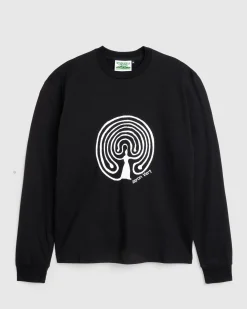 Store Rayon Vert Kern Long-Sleeve T-Shirt Golgotha Black golgothablack