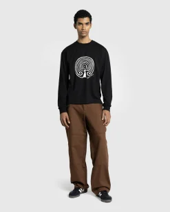 Store Rayon Vert Kern Long-Sleeve T-Shirt Golgotha Black golgothablack