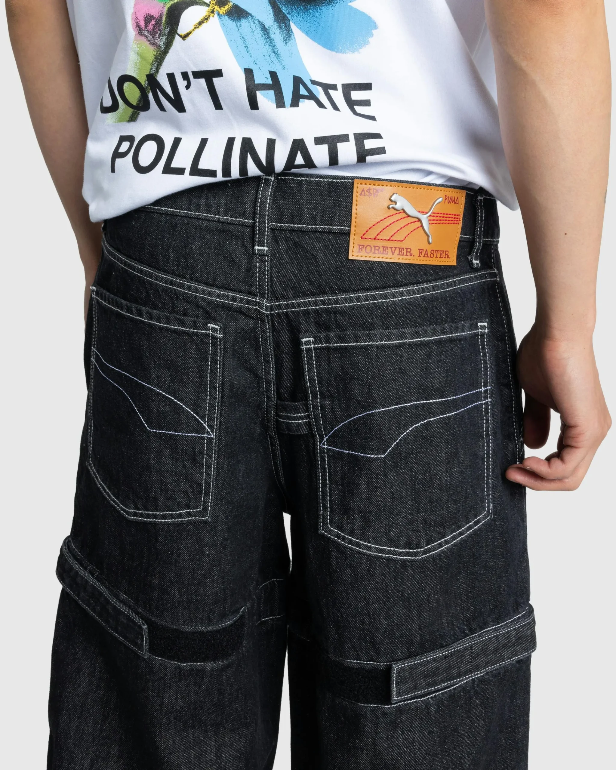 Discount Puma Knee Pad Pants Black/Denim pumablack-denim