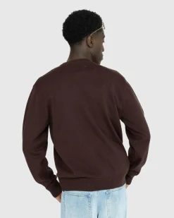Outlet Highsnobiety Knit Crewneck Brown black