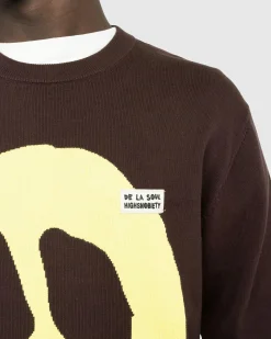 Outlet Highsnobiety Knit Crewneck Brown black