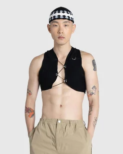 Best Sale SSU Knitted Chest Bag black