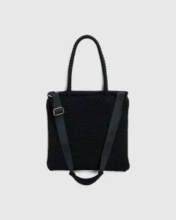 Cheap SSU Knitted Mesh Work Tote black