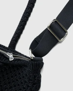 Cheap SSU Knitted Mesh Work Tote black