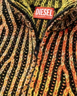 Discount Diesel K-Oakland-Zip Knitwear Scarlet Ibis scarletibis