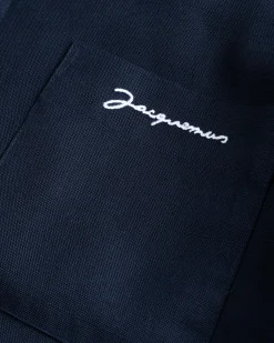 Cheap JACQUEMUS La Chemise Boulanger Dark Navy darknavy