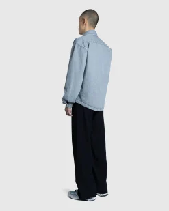 New JACQUEMUS La Chemise Boulanger grey/off-white
