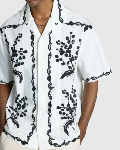 Clearance JACQUEMUS La Chemise Jean Print Mimosa Frise Black printmimosafriseblack