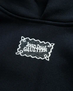 Flash Sale Jean Paul Gaultier Lace Label Hoodie black/white