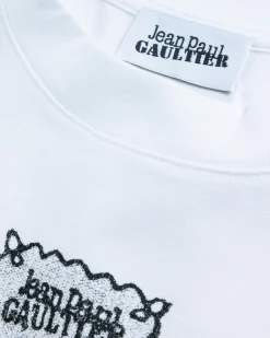 Clearance Jean Paul Gaultier Lace Label T-Shirt white/black