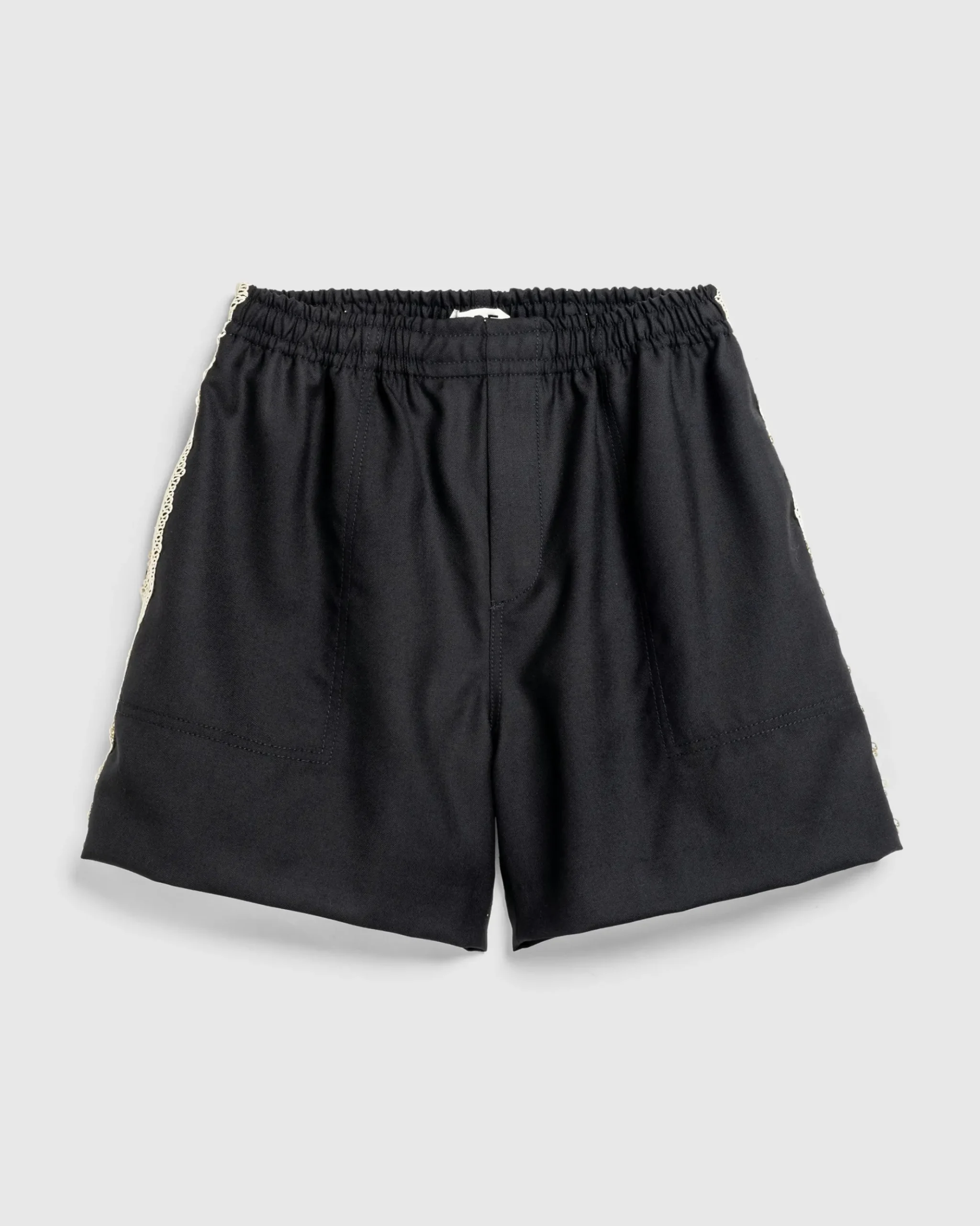 Cheap Bode Lacework Shorts black