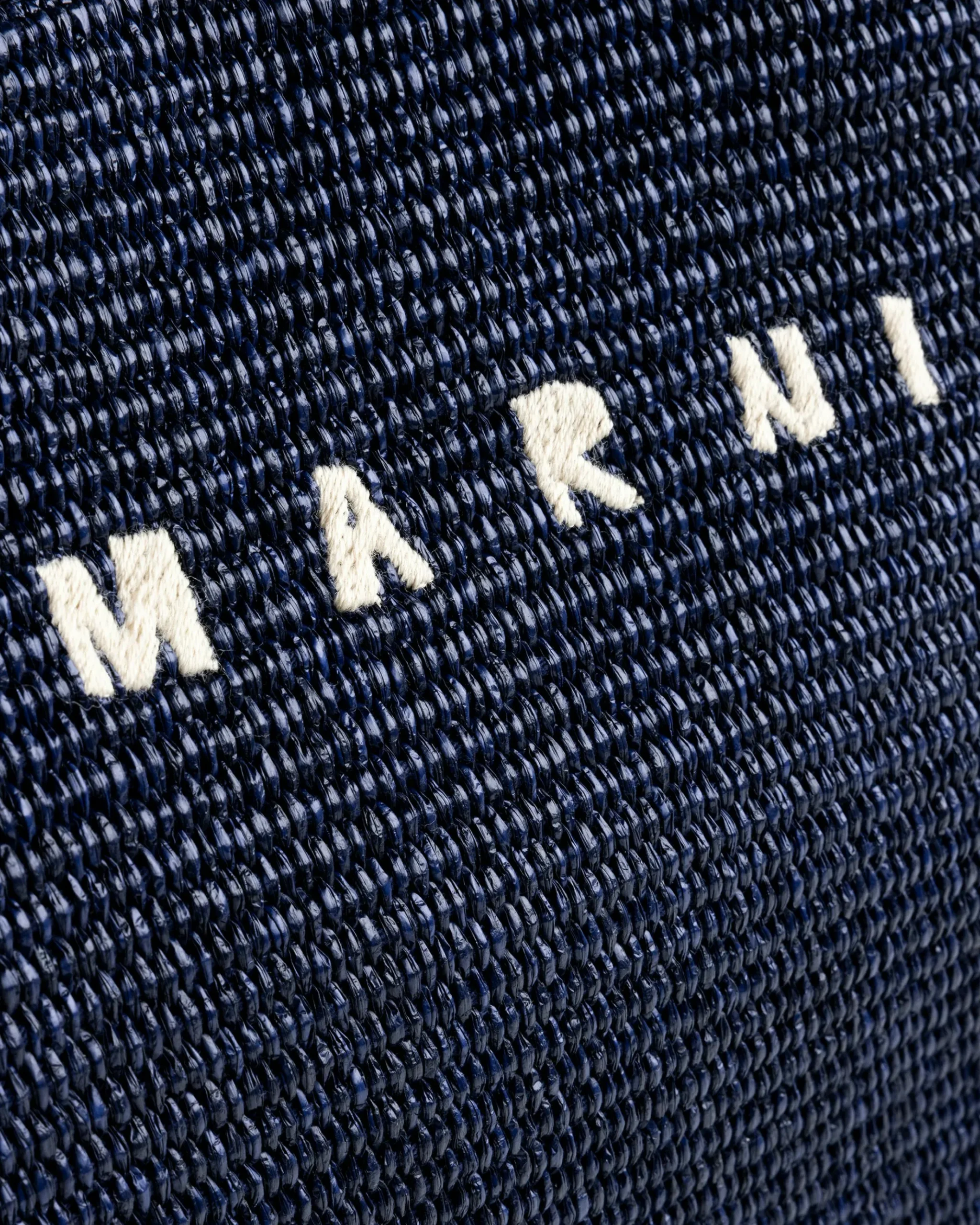 Fashion Marni Large Raffia Tote Bag ultramarine
