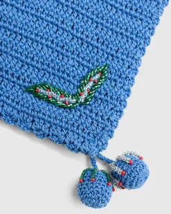 Hot Bode Laurel Crochet Tote blue