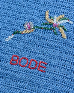 Hot Bode Laurel Crochet Tote blue
