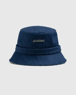 Clearance JACQUEMUS Le Bob Gadjo Navy/Navy Stripe navy/navystripe