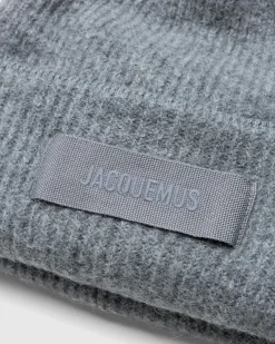 Store JACQUEMUS Le Bonnet Grosgrain Dark Grey darkgrey
