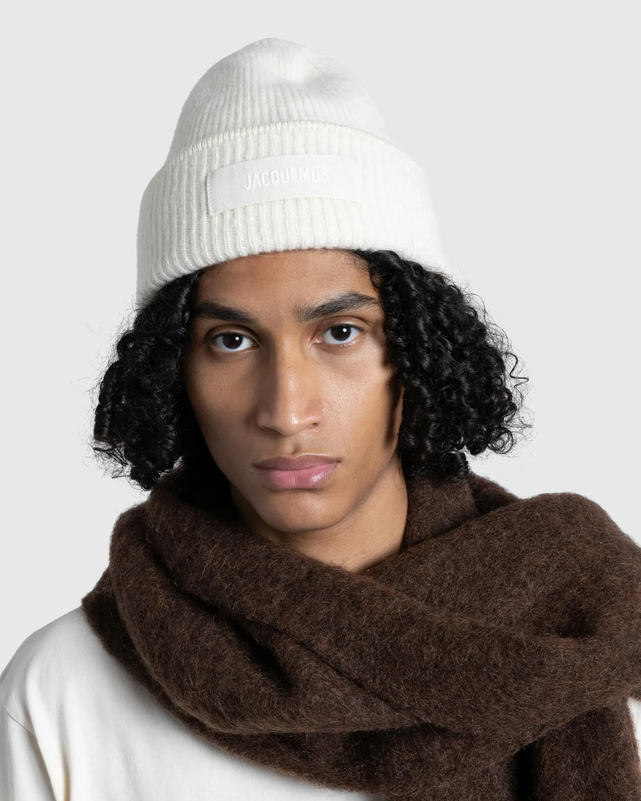 Hot JACQUEMUS Le Bonnet Grosgrain off-white