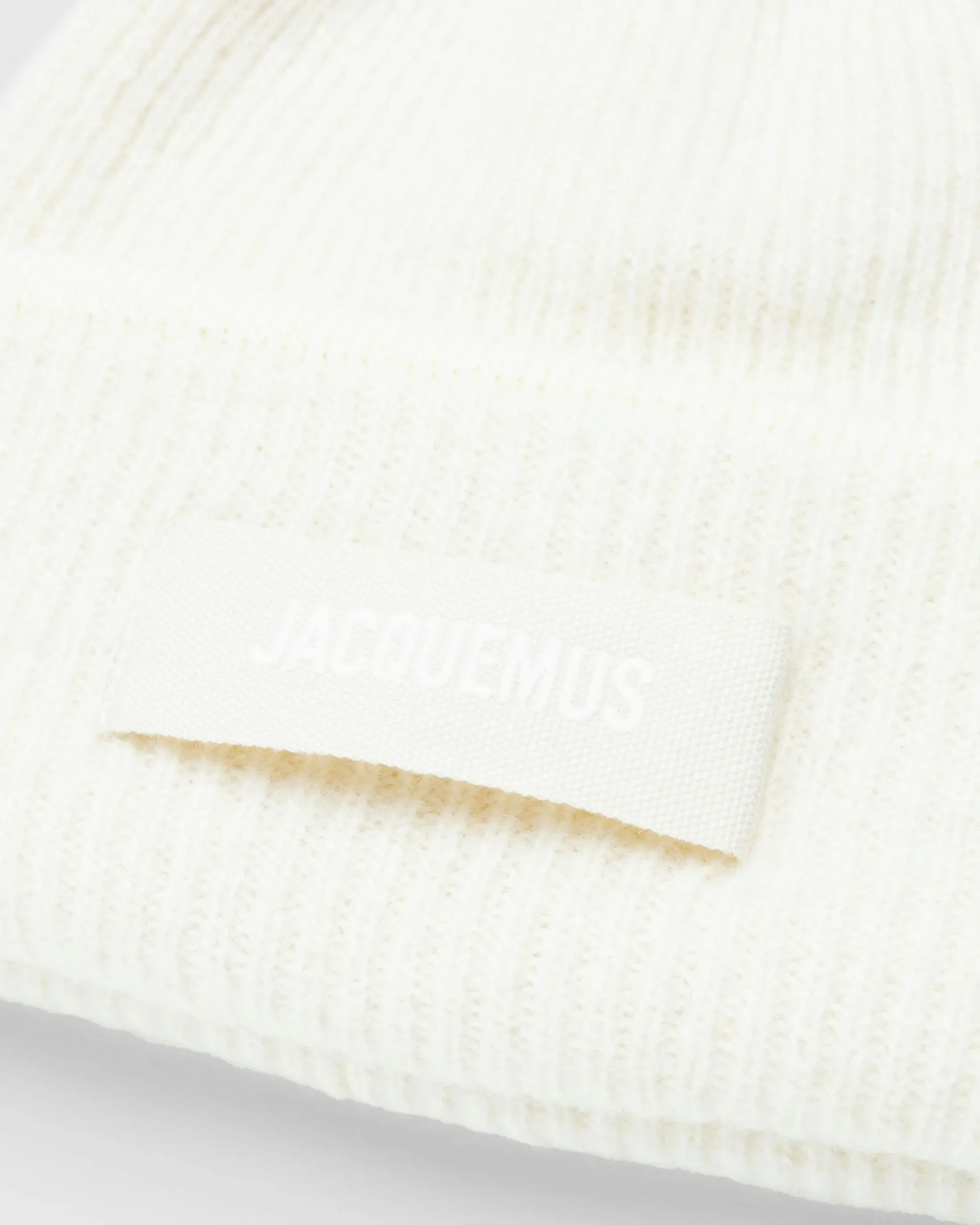Hot JACQUEMUS Le Bonnet Grosgrain off-white