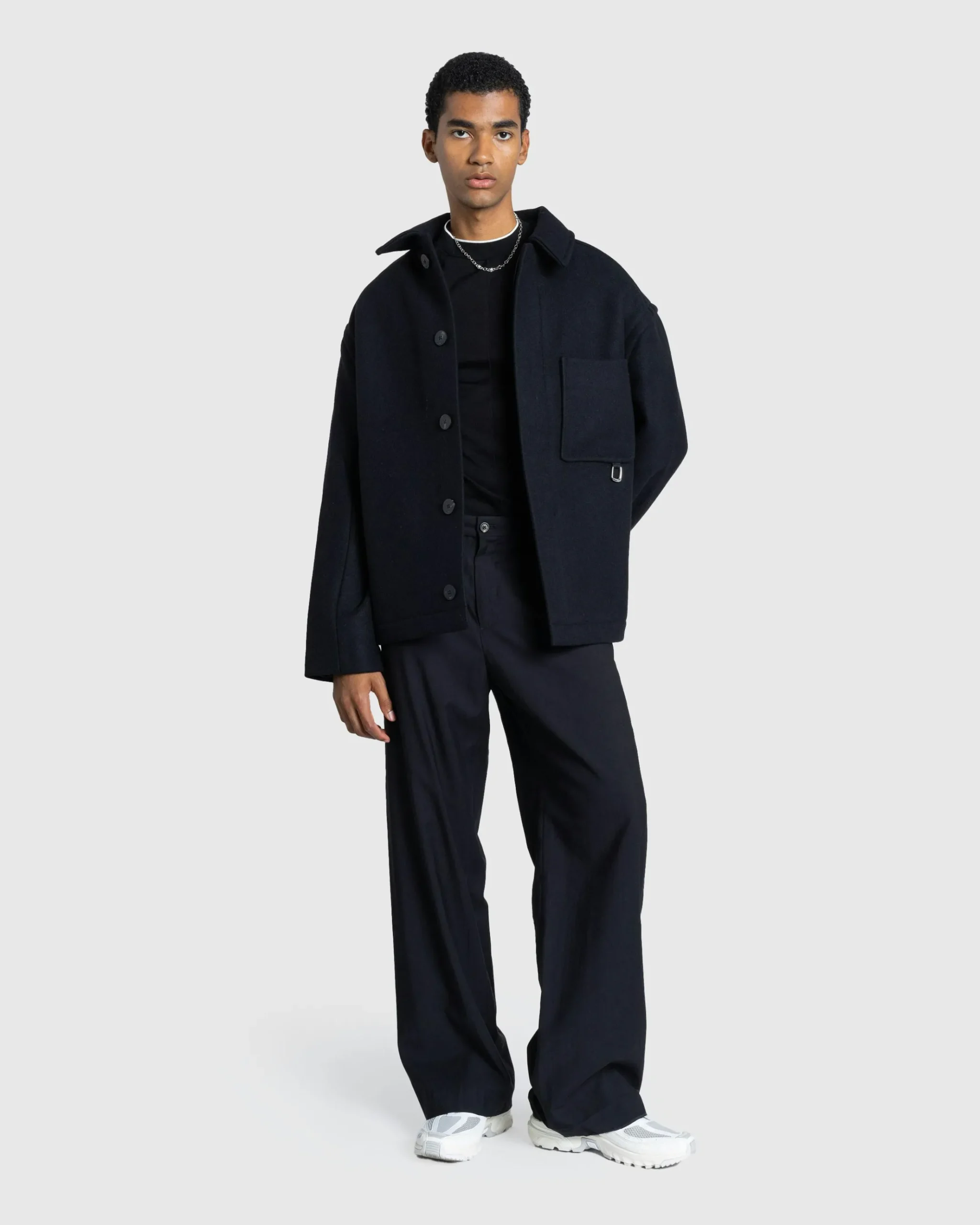 Discount JACQUEMUS Le Manteau Court black