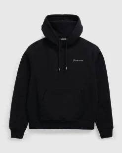 Cheap JACQUEMUS Le Sweatshirt Brodé black