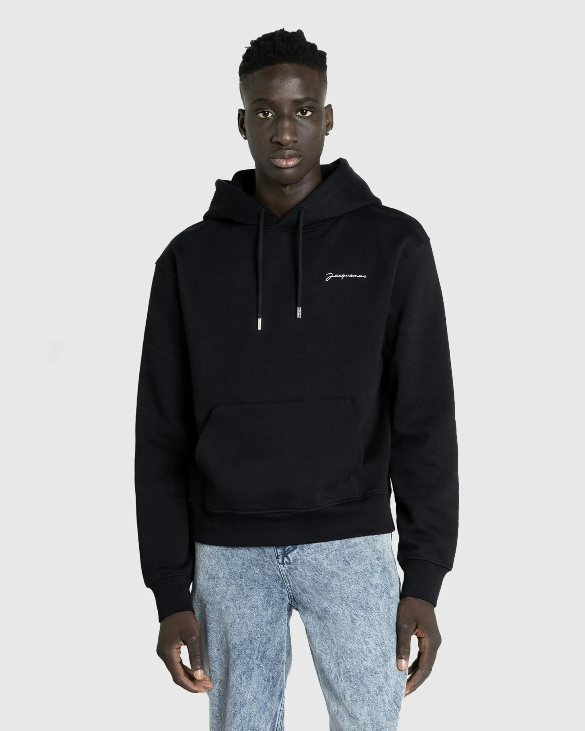 Cheap JACQUEMUS Le Sweatshirt Brodé black