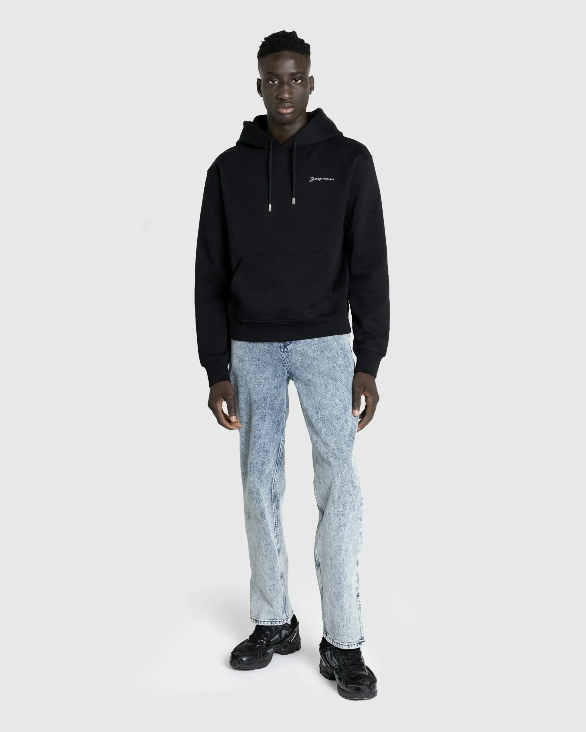 Cheap JACQUEMUS Le Sweatshirt Brodé black