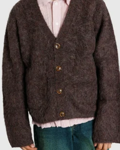 Store Séfr Lee Cardigan Lilac Melange Alpaca lilacmelangealpaca