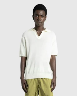 Clearance Highsnobiety HS05 Light Knit Polo eggshell