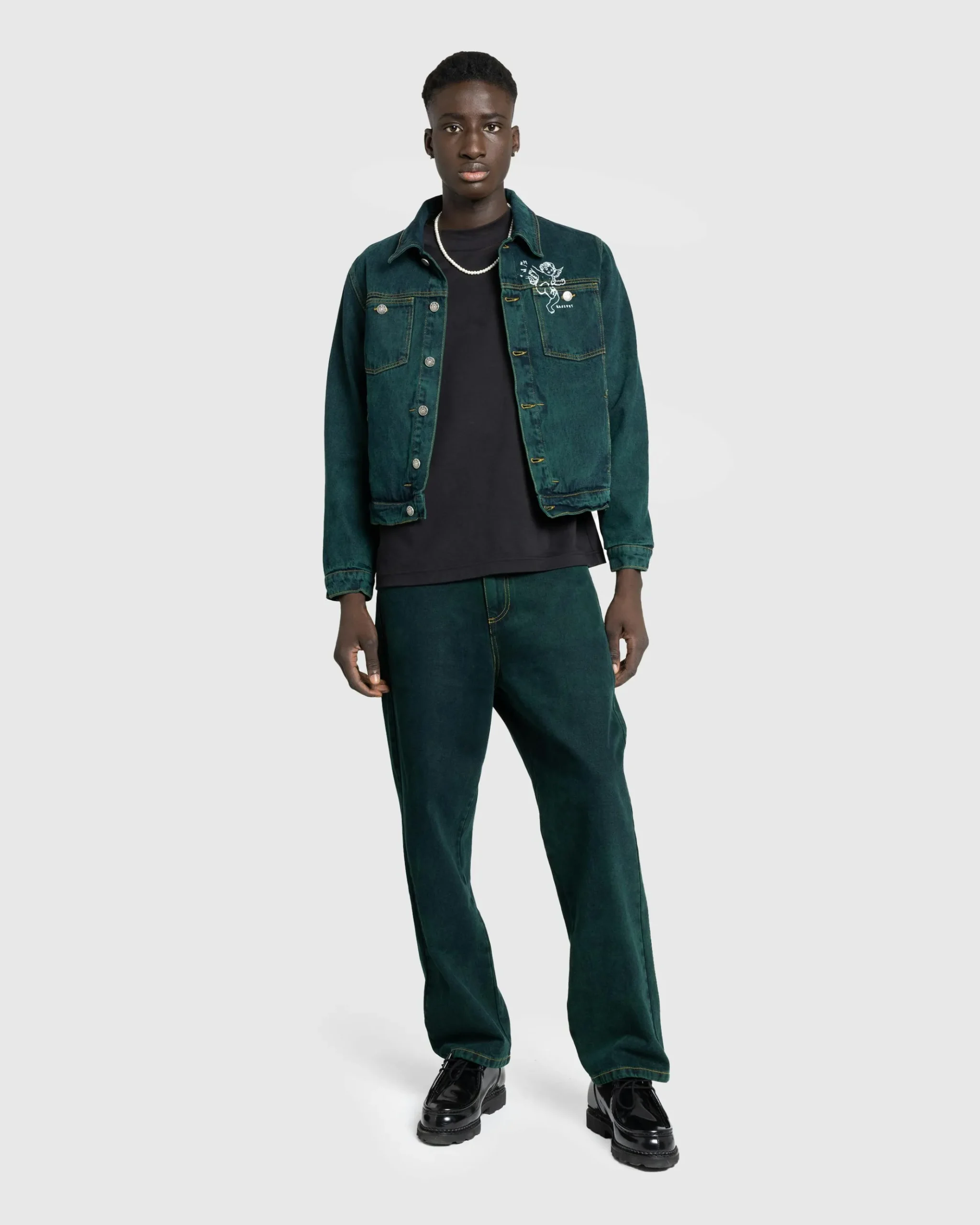 Hot Rassvet Lined Denim Jacket Woven green