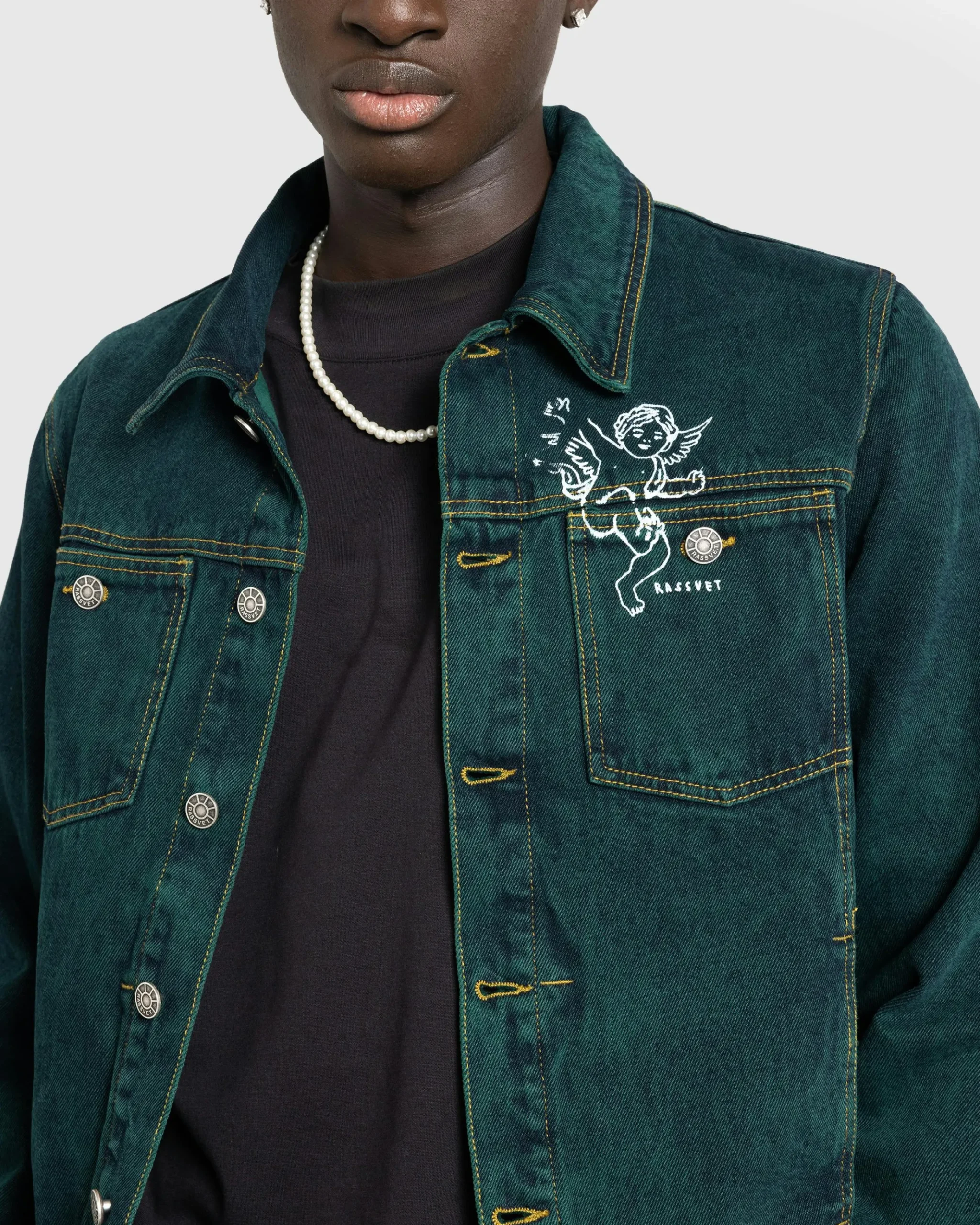 Hot Rassvet Lined Denim Jacket Woven green