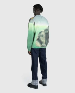 Hot J.W. Anderson Logo Grid Turn Up Workwear Jeans indigo