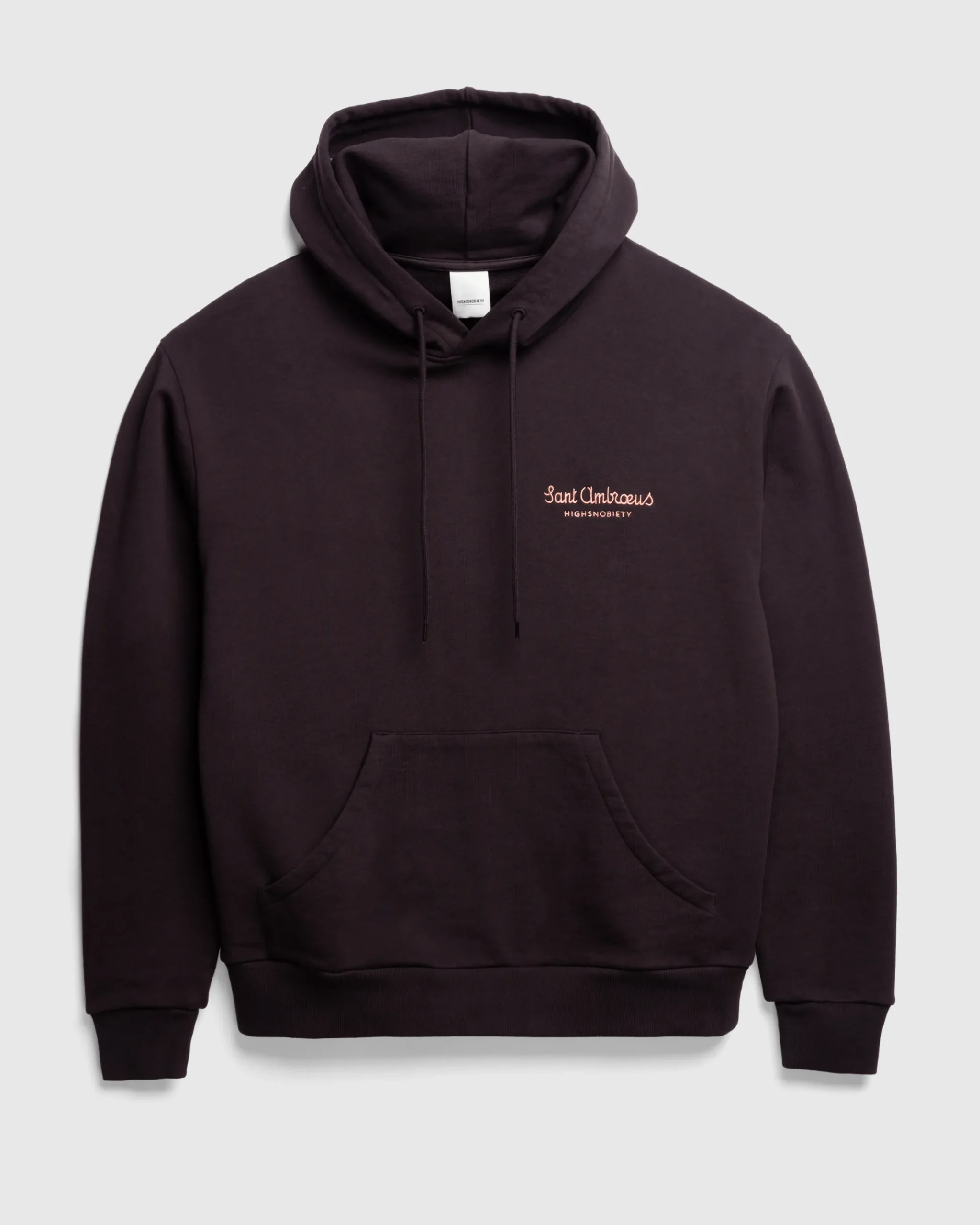 Cheap Sant Ambroeus Logo Hoodie Brown darkbrown