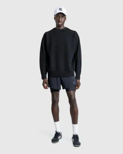 Clearance Y-3 Logo Knit Crew Sweatshirt black