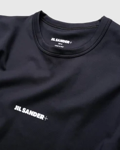Best Jil Sander Logo Long-Sleeve T-Shirt black