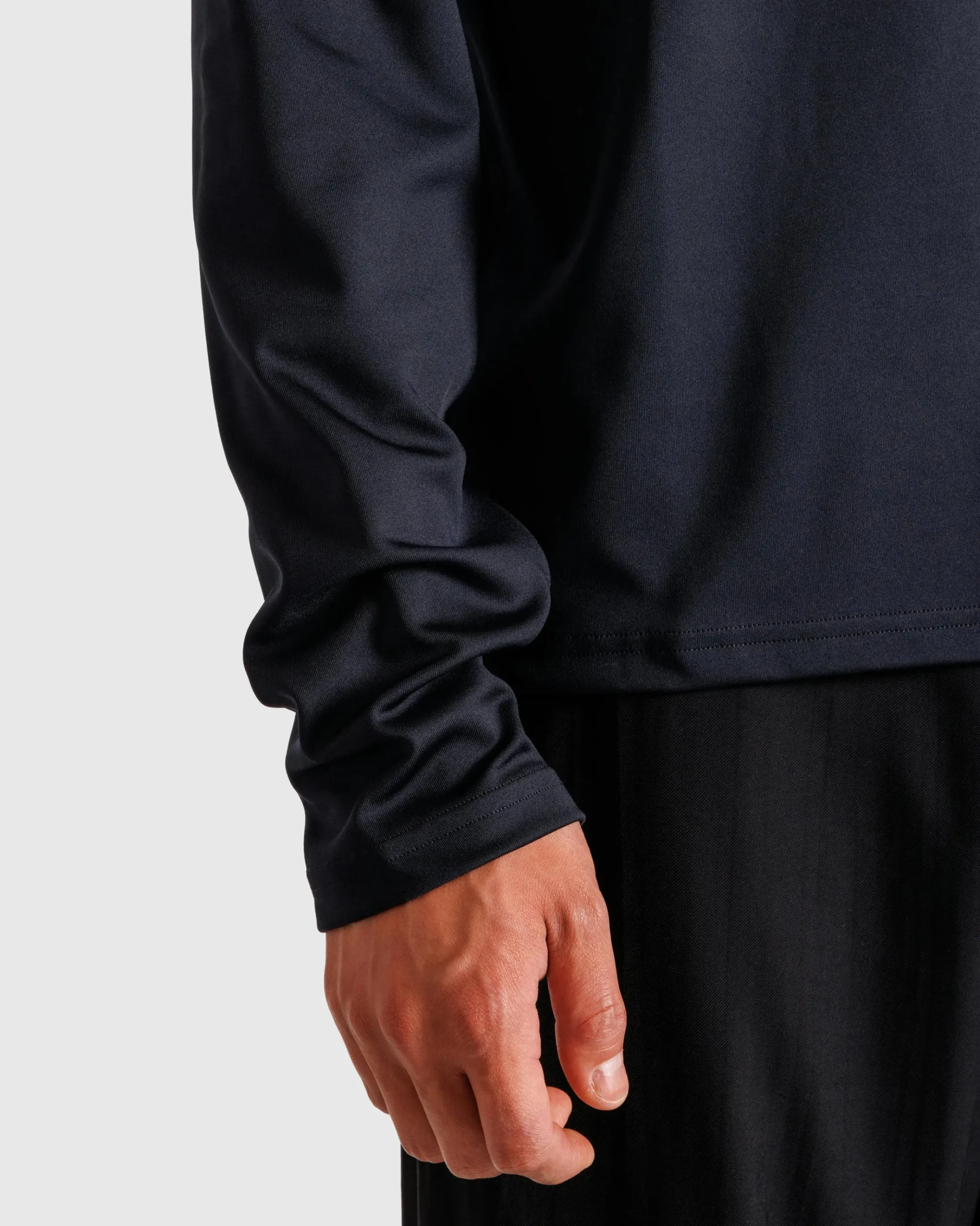Best Jil Sander Logo Long-Sleeve T-Shirt black